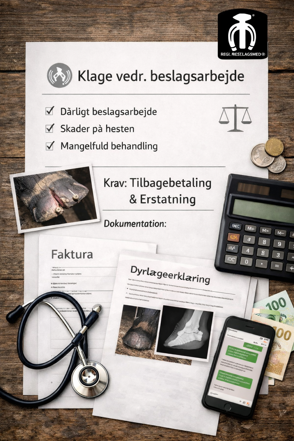Klage over Reg. Beslagsmed